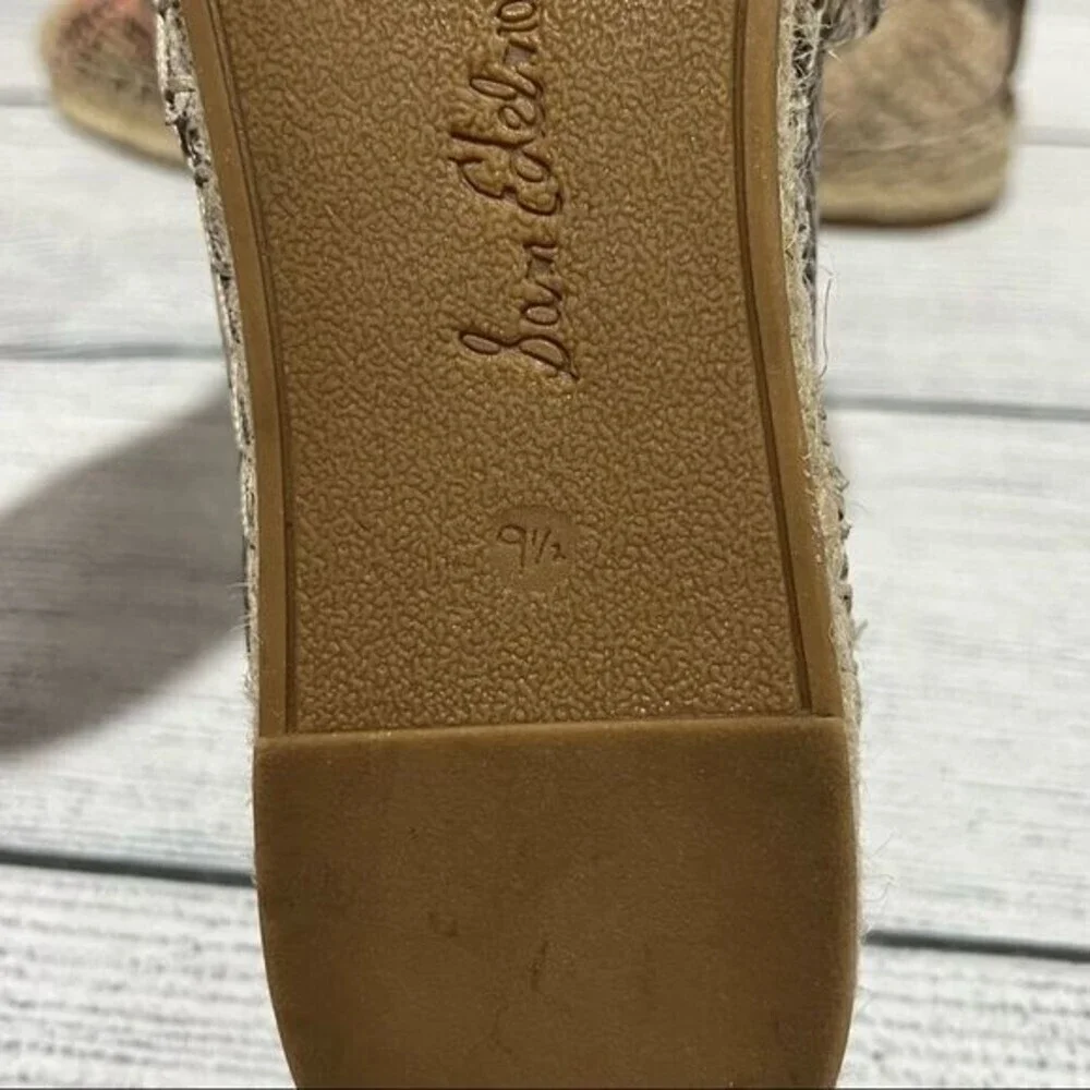 SAM Edelman Khloe Espadrille Snake Print Slip On Flat Size 9.5